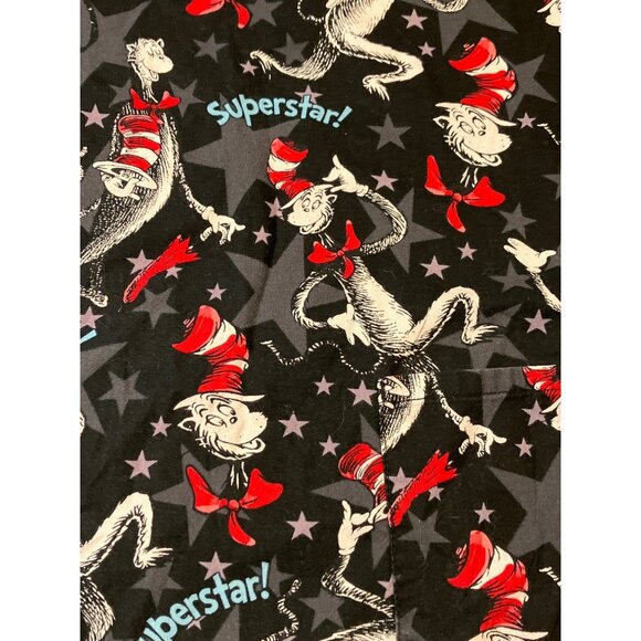 Dr. Seuss Superstar! Cat In The Hat Scrub Top  XS - Picture 1 of 9